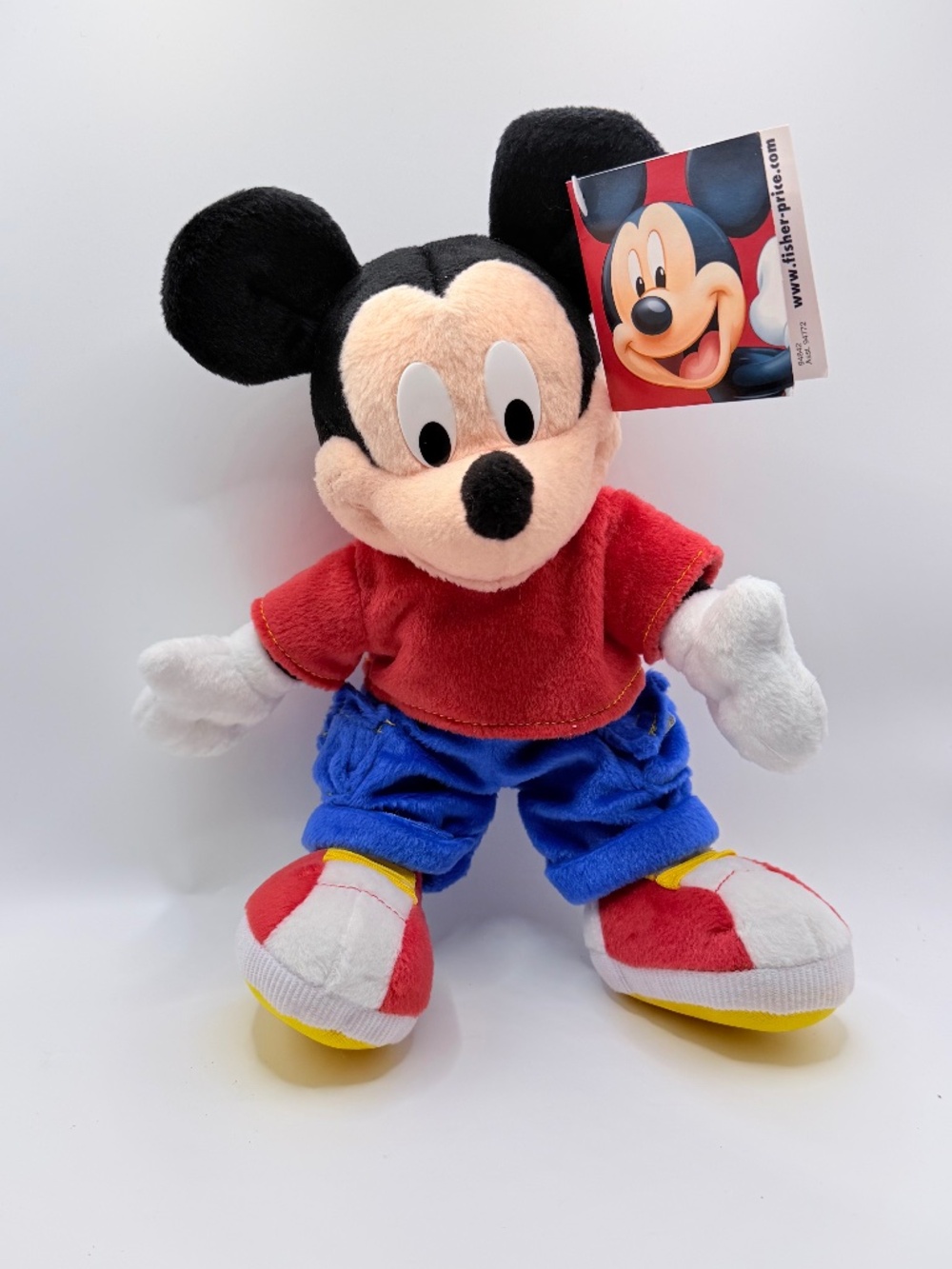 NWT Vintage 2001 Fisher-Price Disney House of Mouse Mickey Mouse 10" Plush Toy